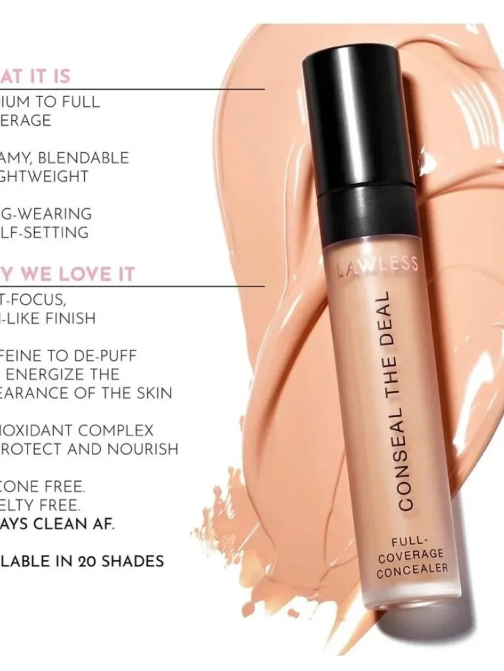 Lawless CONSEAL THE DEAL CONCEALER shade petal